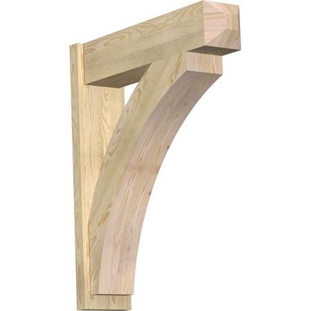 Ekena Millwork Thorton Craftsman Rough Sawn Outlooker, Douglas Fir, 8"W x 32"D x 38"H OUT08X32X38THR04RDF